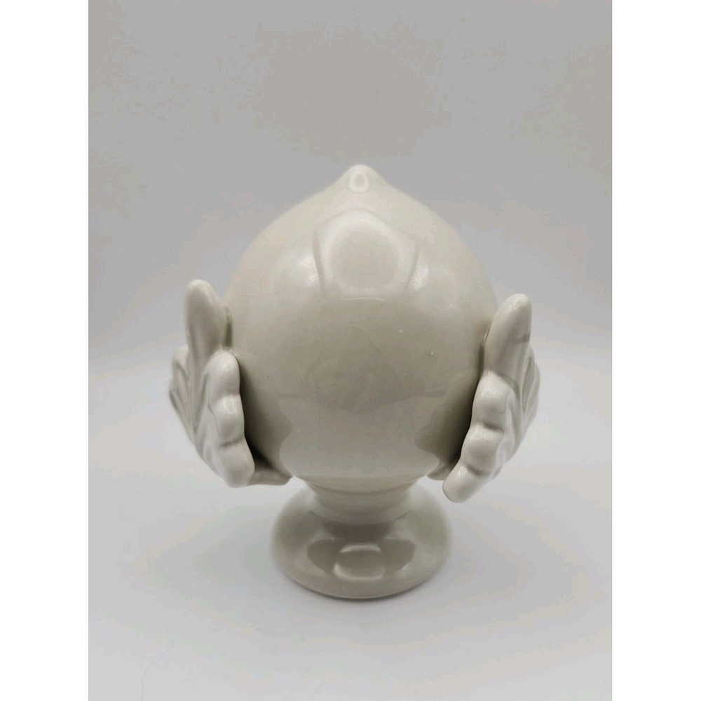 Ceramic Puglia PUMO Glossy Finish.  Blooming acanthus Flower. Good Luck